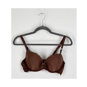 Victorias Secret Smooth Lace Lightly Lined Classic Demi Bra Womens 38B New Brown